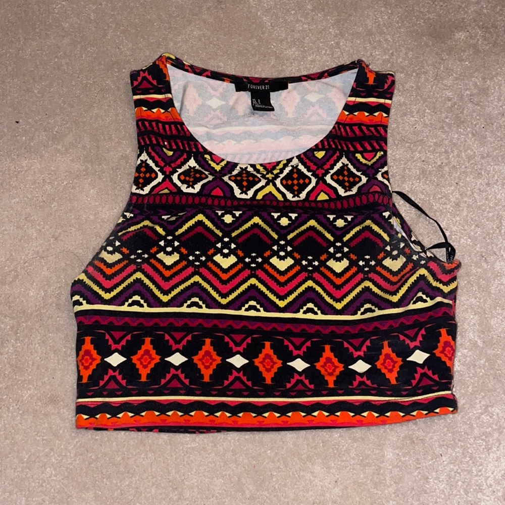 Tribal crop top